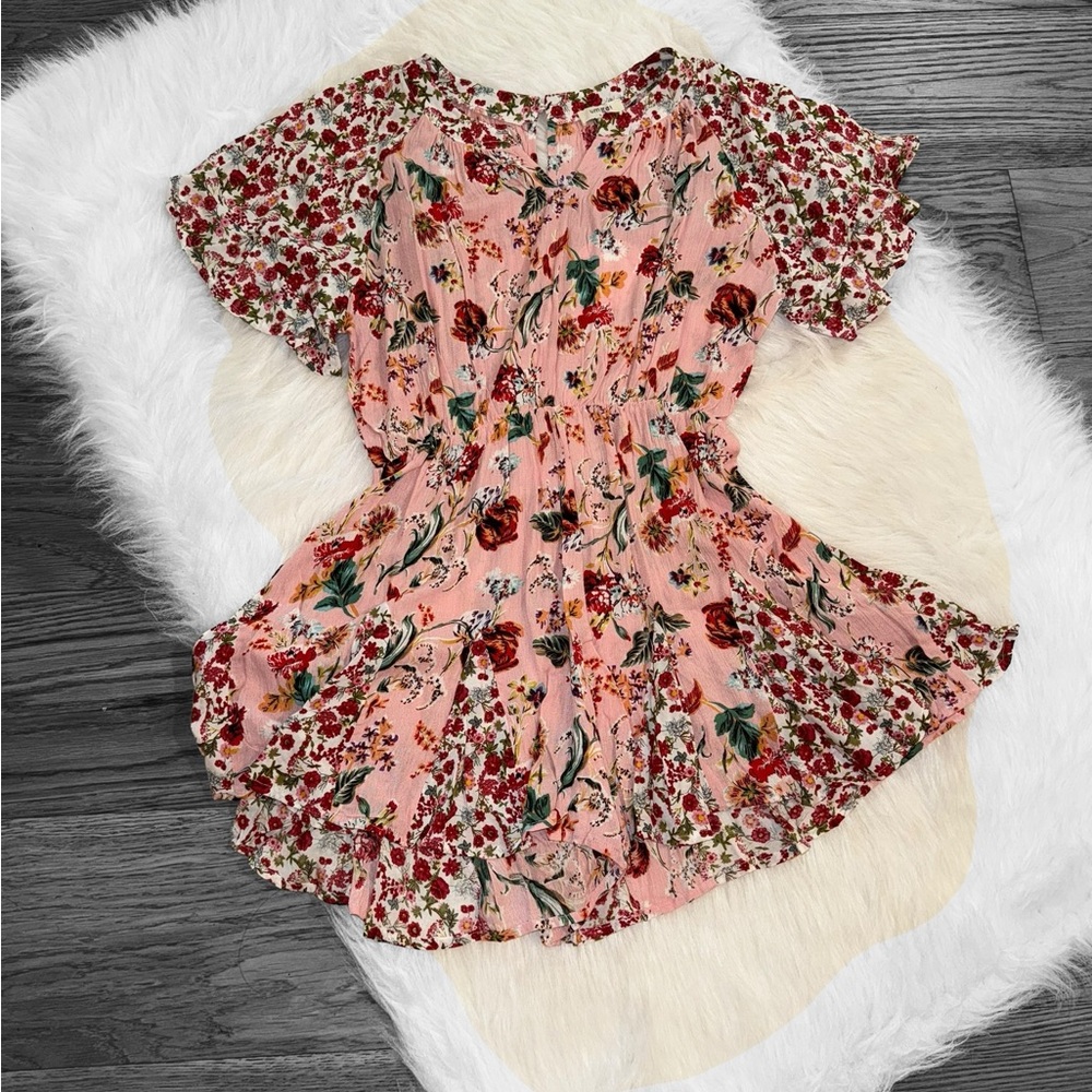 Umgee Pink Floral Jumpsuit